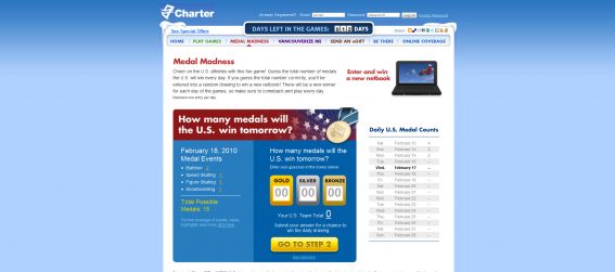 Medal Madness Sweepstakes