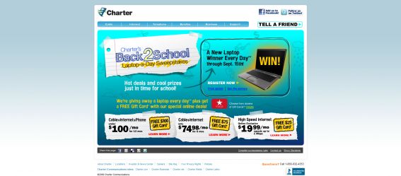 Charter Back to School Sweepstakes