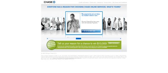 Chase One Good Reason Sweepstakes Chase One Good Reason Sweepstakes