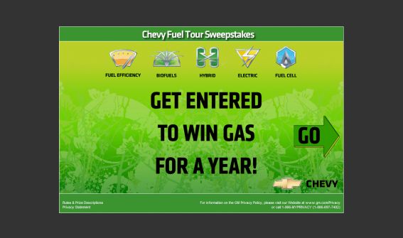 The Chevy Fuel Solutions Free Gas for a Year Sweepstakes