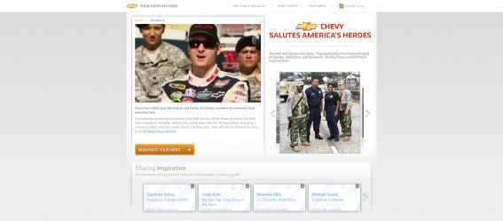 Chevy Salutes America’s Heroes Contest and Sweepstakes
