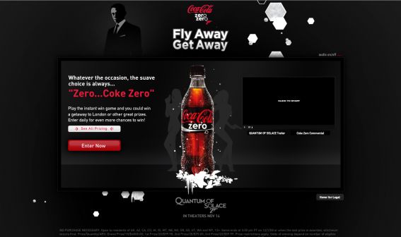 Coke Zero 007 Fly Away Get Away