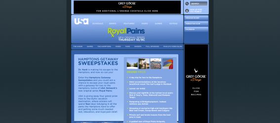 Royal Pains Hamptons Getaway Sweepstakes