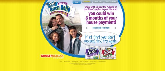Pasa el Buen Rollo with Family Dollar and Scott Sweepstakes Pasa el Buen Rollo with Family Dollar and Scott Sweepstakes