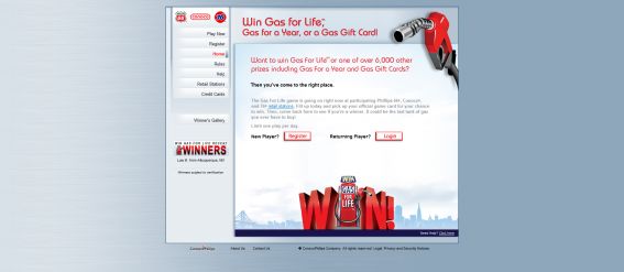 ConocoPhillips Gas For Life Promotion ConocoPhillips Gas For Life Promotion