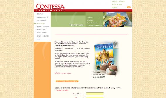 Contessa Nim’s Island Fiji Getaway Sweepstakes