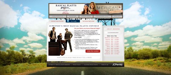 JCPenney’s Meet Rascal Flatts Contest