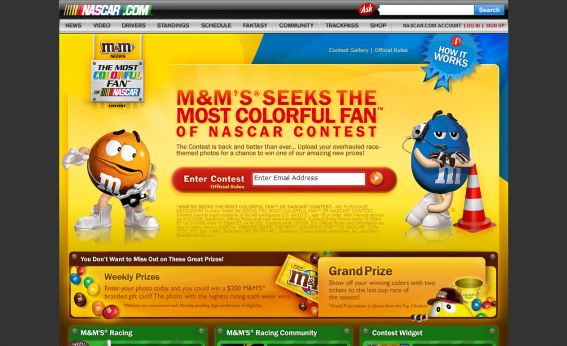 M&M’S Seeks The Most Colorful Fan of NASCAR Contest