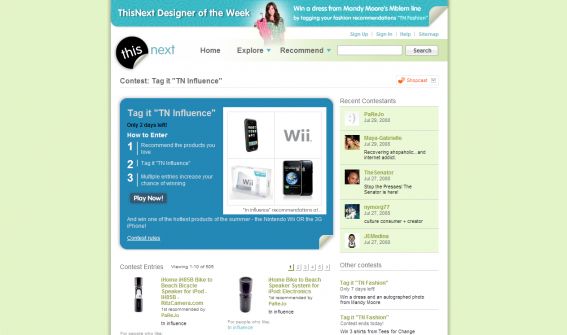 ThisNext.com - Wii and 3G iPhone Giveaway