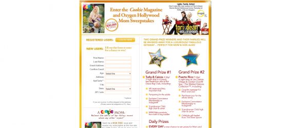 Cookie Magazine and Oxygen Hollywood Mom Sweepstakes