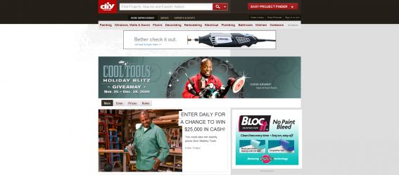 Do it Yourself Network Cool Tools Holiday Blitz Sweepstakes