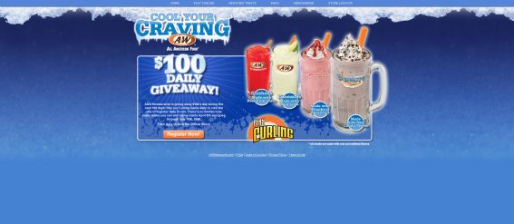 A&W Restaurants Cool Your Craving $100 Daily Giveaway