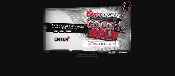 Coors Light Cold and Bold Sweepstakes