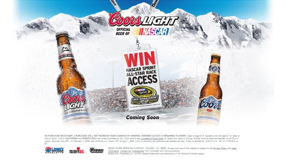 Coors Light Win All Star Access for your All Star Crew Sweepstakes