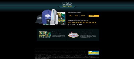 CSI Deadly Intent Sweepstakes