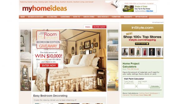MyHomeIdeas.com Monthly Room Makeover Sweepstakes