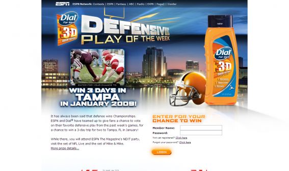 Dial for Men 3-D Defensive Play of the Week Dial for Men 3-D Defensive Play of the Week