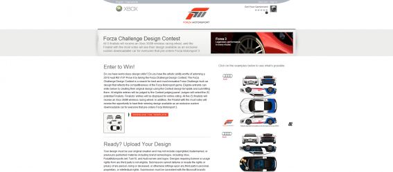 Xbox Forza Challenge Design Contest