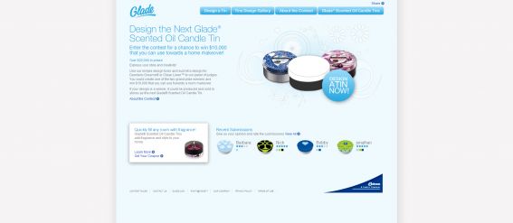 Design The Next Glade Scented Oil Candle Tin Contest