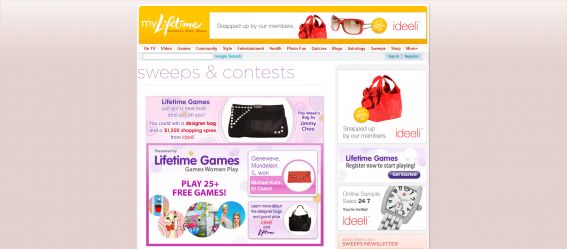 Lifetime Games ideeli Sweepstakes