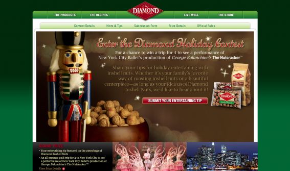 Diamond Nuts Holiday Contest