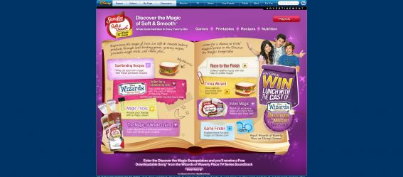 Disney Sara Lee Wizards of Waverly Place Discover the Magic Sweepstakes