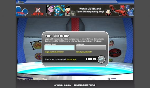 free online toon disney jetix games