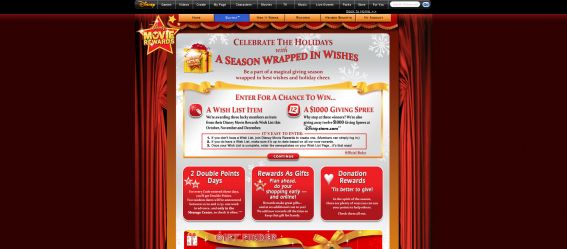 Disney Movie Rewards A Season Wrapped in Wishes Sweepstakes