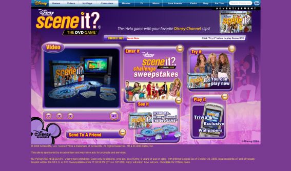 Scene It? Disney Channel Challenge Sweepstakes