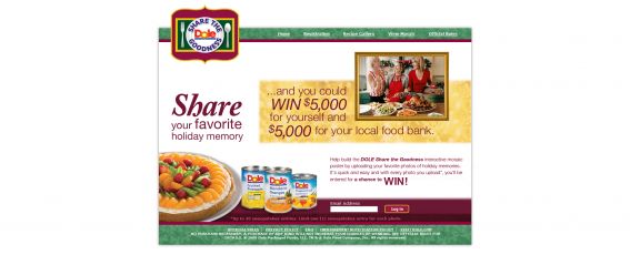 Dole Share The Goodness Photo Mosaic Sweepstakes Dole Share The Goodness Photo Mosaic Sweepstakes