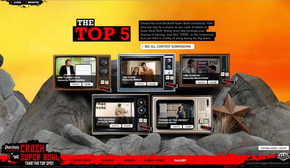 Doritos Crash The Super Bowl Vote & Win Game