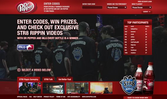 2009 Dr Pepper Major League Gaming Promotion