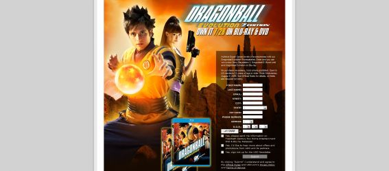 Dragonball Z Evolution Sweepstakes Dragonball Z Evolution Sweepstakes
