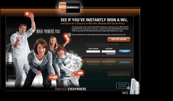 Duracell’s What Powers You Wii Promotion