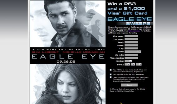 Eagle Eye Sweepstakes Eagle Eye Sweepstakes