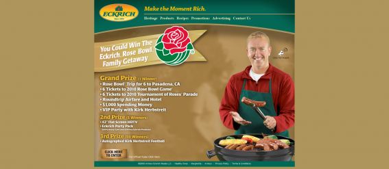 ECKRICH Rose Bowl Family Getaway Sweepstakes