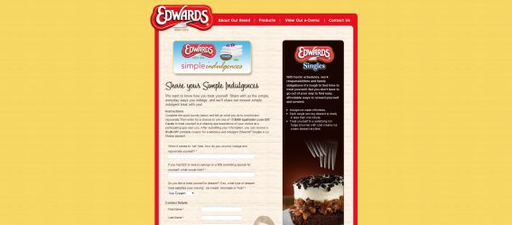 Edwards Singles A La Modes Simple Indulgences Sweepstakes Edwards Singles A La Modes Simple Indulgences Sweepstakes