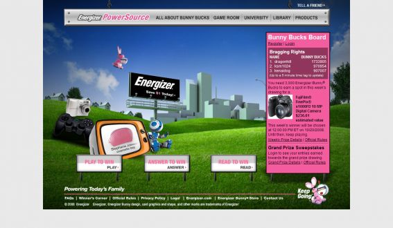 Energizer Bunny Bucks Weekly Promotion