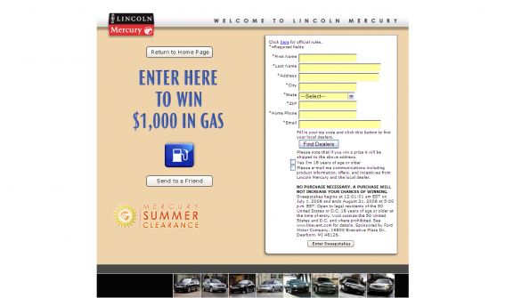 The Mercury Summer Event Sweepstakes The Mercury Summer Event Sweepstakes
