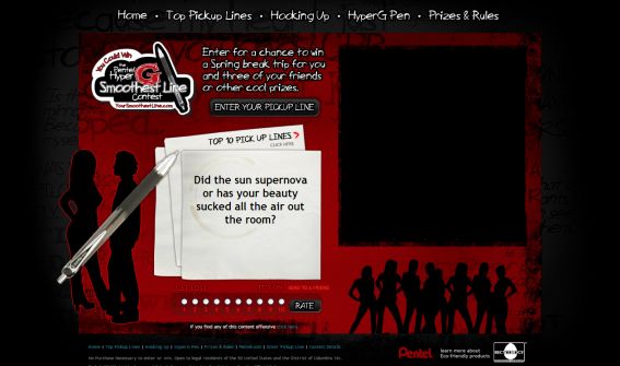 Pentel HyperG Smoothest Line Contest