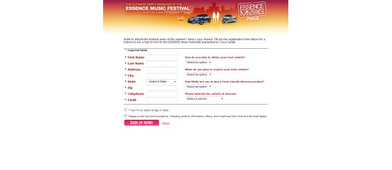 Ford Ultimate Party Weekend Sweepstakes