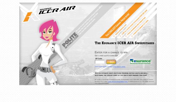 Esurance ICER AIR Sweepstakes