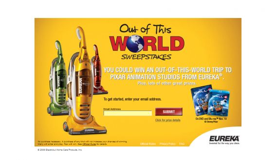 Eureka Disney Pixar WALL-E Out of This World Sweepstakes
