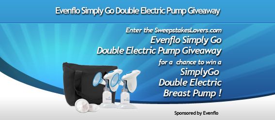 SweepstakesLovers.com Evenflo Simply Go Double Electric Pump Giveaway SweepstakesLovers.com Evenflo Simply Go Double Electric Pump Giveaway