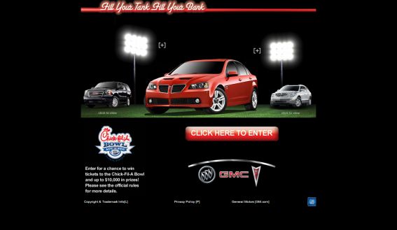 Fill Your Bank Fill Your Tank Sweepstakes
