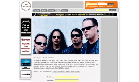 Fire up your Fall with Metallica Sweepstakes