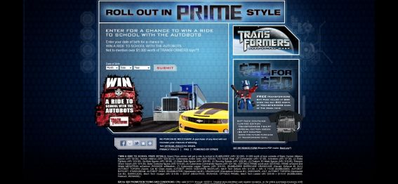 TransformersPrimeStyle.com – Win a Ride to School with the AutoBots