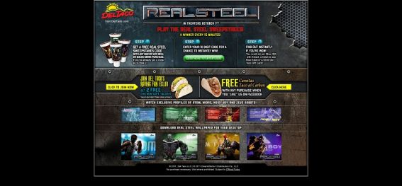 deltaco.com/realsteelsweepstakes – Del Taco/Real Steel Sweepstakes