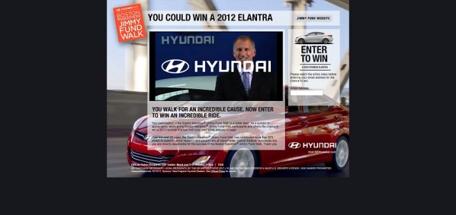 hyundaijimmyfundwalk.com – Hyundai Elantra Sweepstakes hyundaijimmyfundwalk.com – Hyundai Elantra Sweepstakes