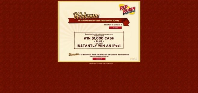 tellredrobin.com – Red Robin Guest Satisfaction Survey tellredrobin.com – Red Robin Guest Satisfaction Survey